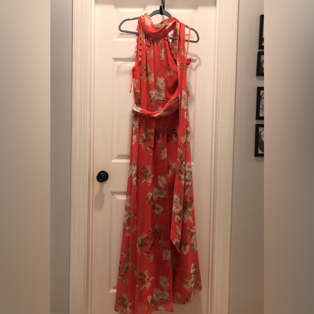 Sachin & Babi Selena Gown - Coral Venetia Petals - Picture 4 of 4